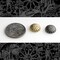 Raw Brass and Silver Plated Acorn Bead Caps - Set of Twelve - M-BC01